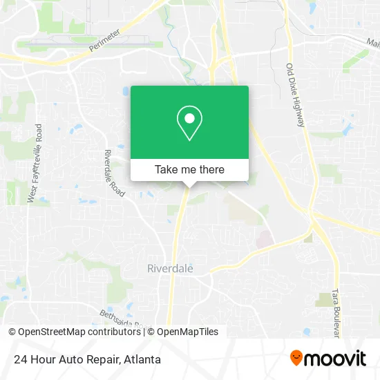 Mapa de 24 Hour Auto Repair