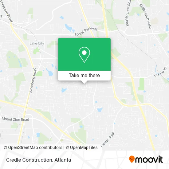 Credle Construction map