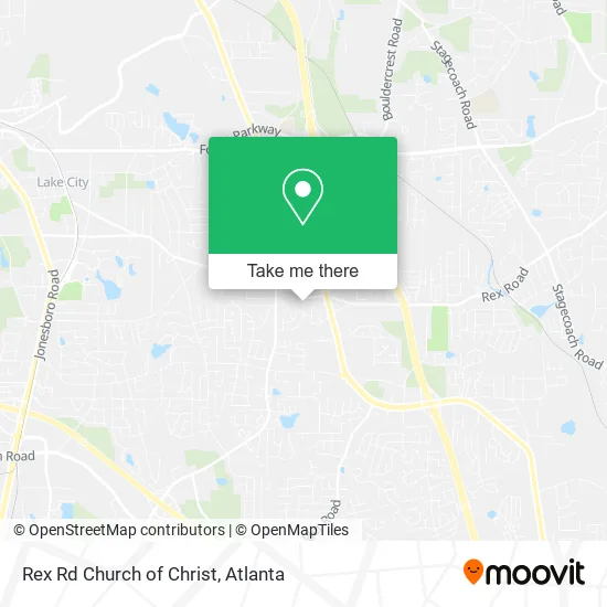 Mapa de Rex Rd Church of Christ