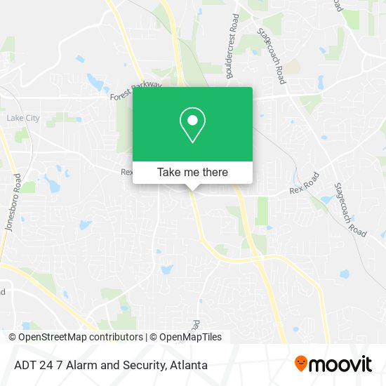 ADT 24 7 Alarm and Security map