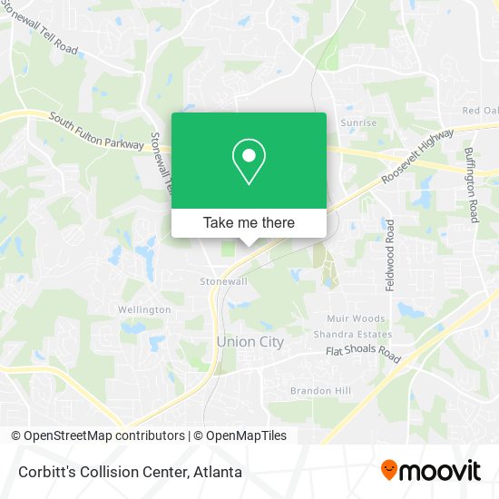 Mapa de Corbitt's Collision Center