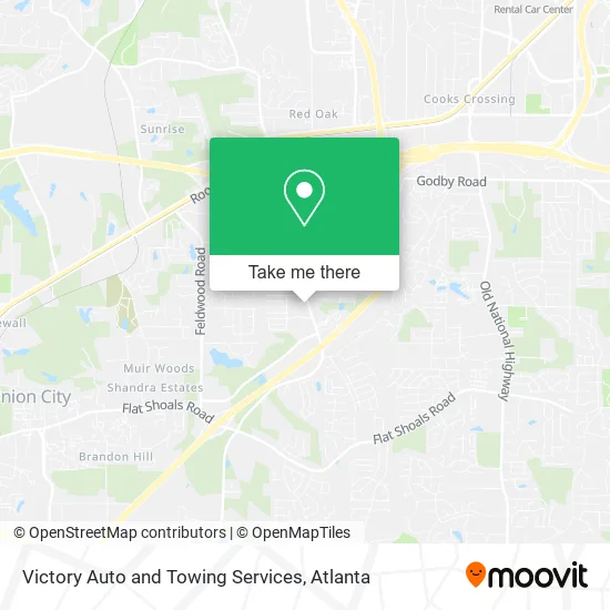 Victory Auto and Towing Services map
