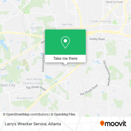 Mapa de Larry's Wrecker Service