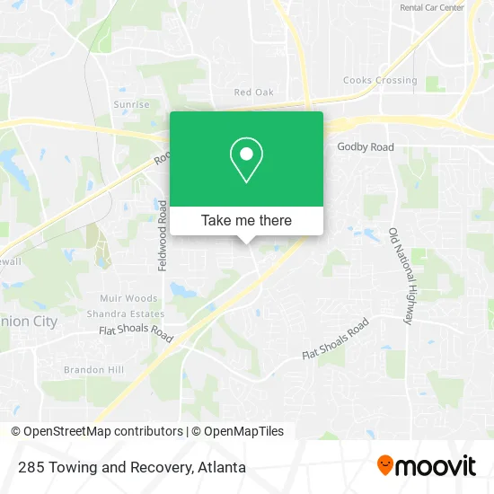 Mapa de 285 Towing and Recovery