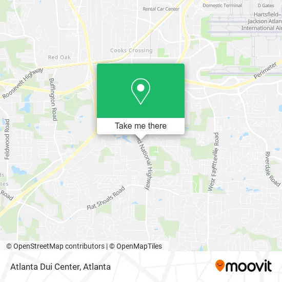 Atlanta Dui Center map