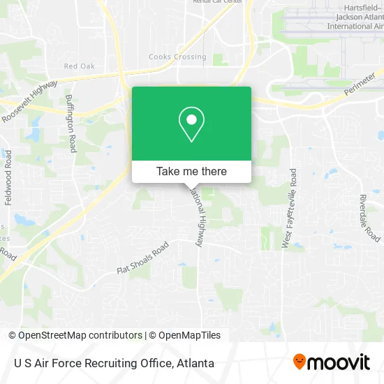 U S Air Force Recruiting Office map