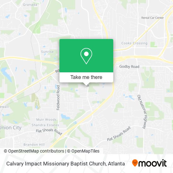 Calvary Impact Missionary Baptist Church map