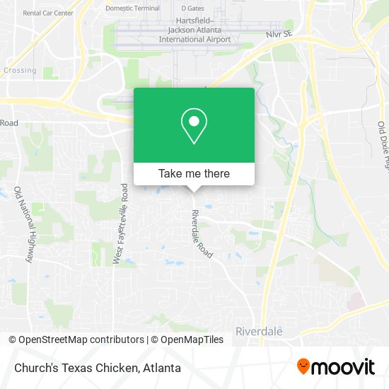 Church's Texas Chicken map