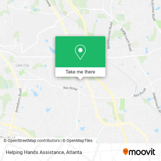 Helping Hands Assistance map