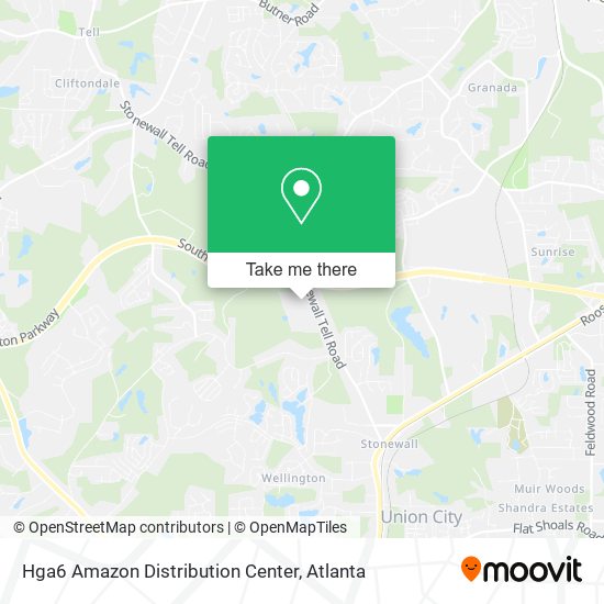 Mapa de Hga6 Amazon Distribution Center