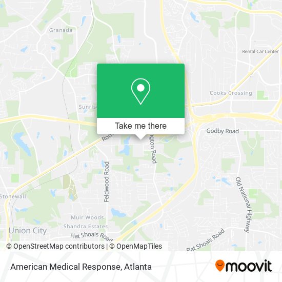 American Medical Response map