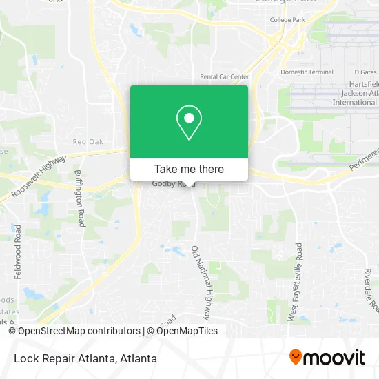 Lock Repair Atlanta map