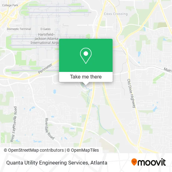 Quanta Utility Engineering Services map