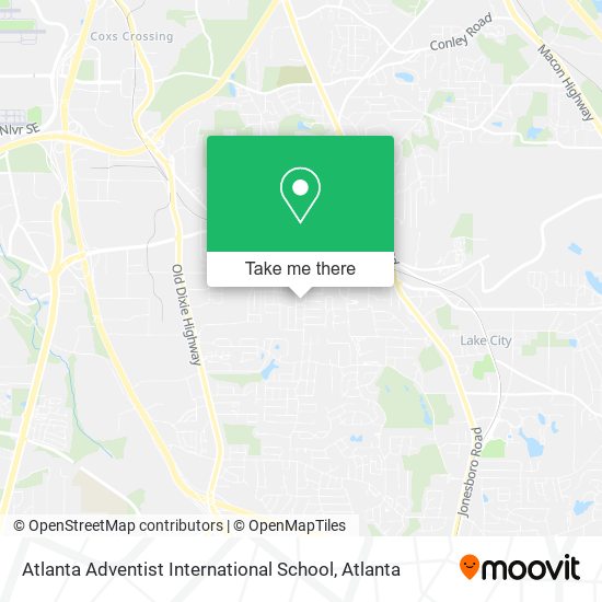 Atlanta Adventist International School map