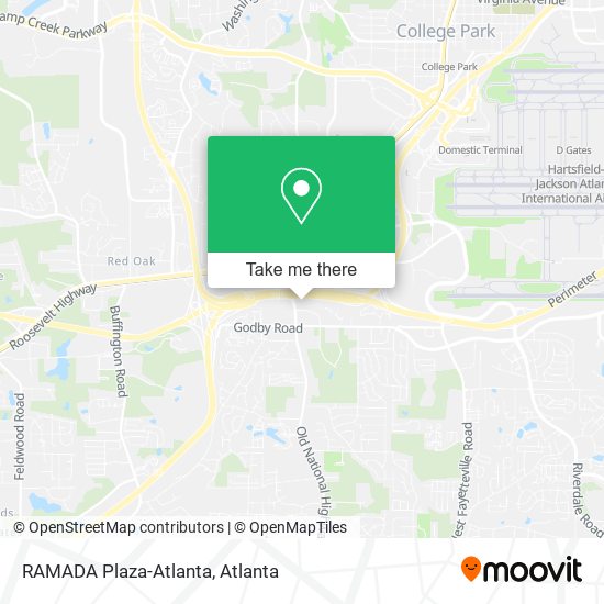 RAMADA Plaza-Atlanta map