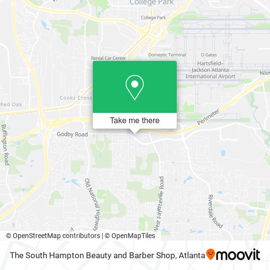 The South Hampton Beauty and Barber Shop map