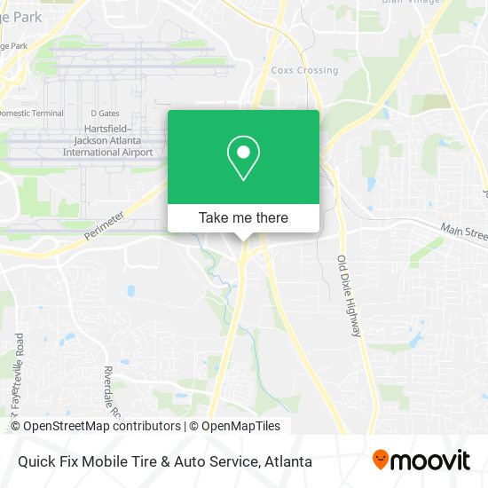 Mapa de Quick Fix Mobile Tire & Auto Service