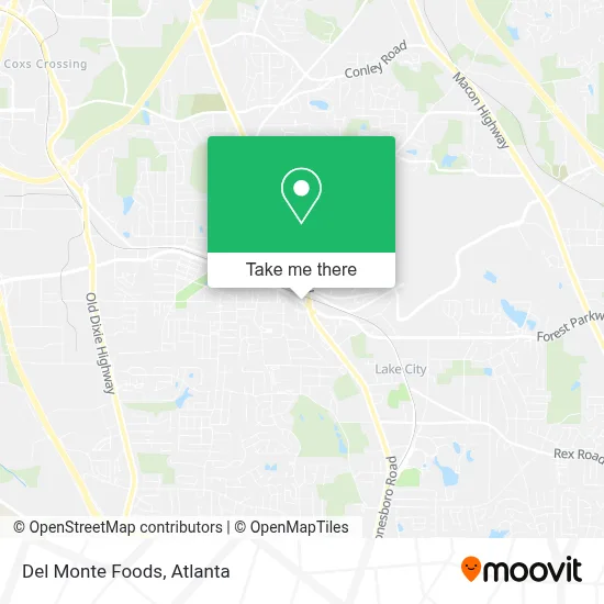 Del Monte Foods map