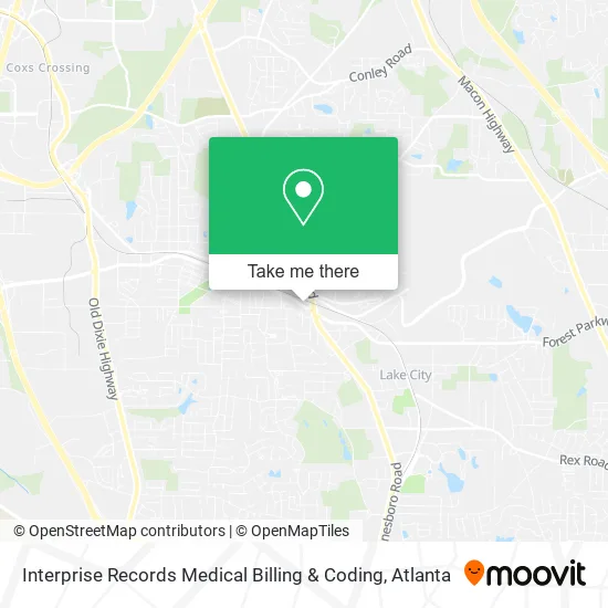 Mapa de Interprise Records Medical Billing & Coding