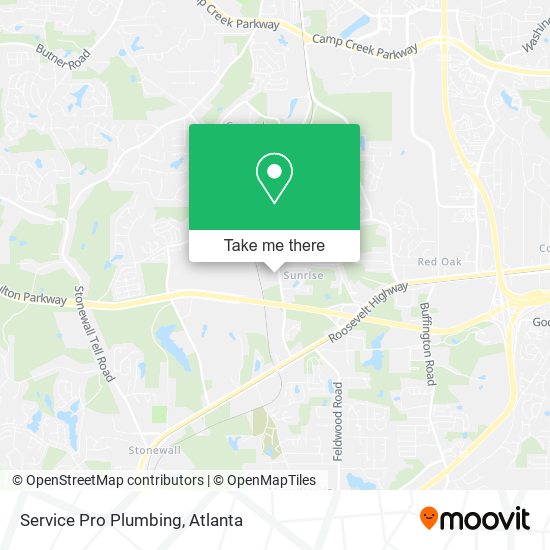 Mapa de Service Pro Plumbing