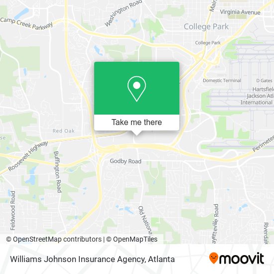 Mapa de Williams Johnson Insurance Agency