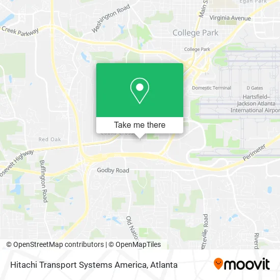 Hitachi Transport Systems America map