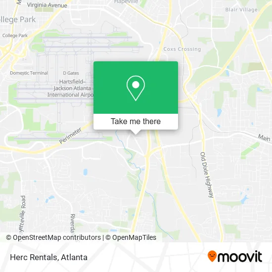 Herc Rentals map