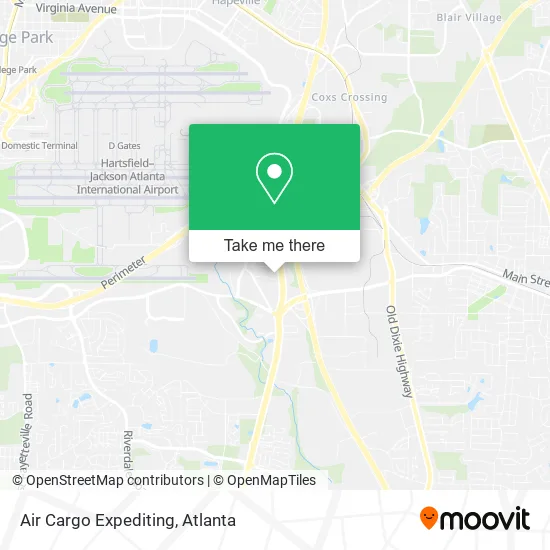 Mapa de Air Cargo Expediting