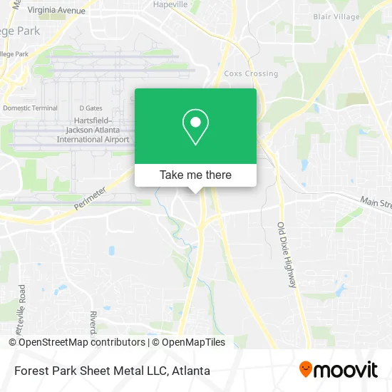 Mapa de Forest Park Sheet Metal LLC