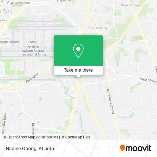 Mapa de Nadine Opong