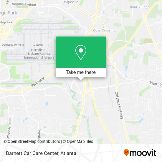 Barnett Car Care Center map