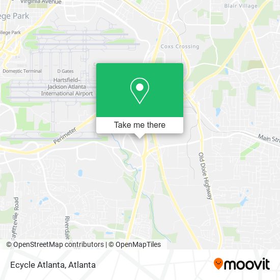 Mapa de Ecycle Atlanta