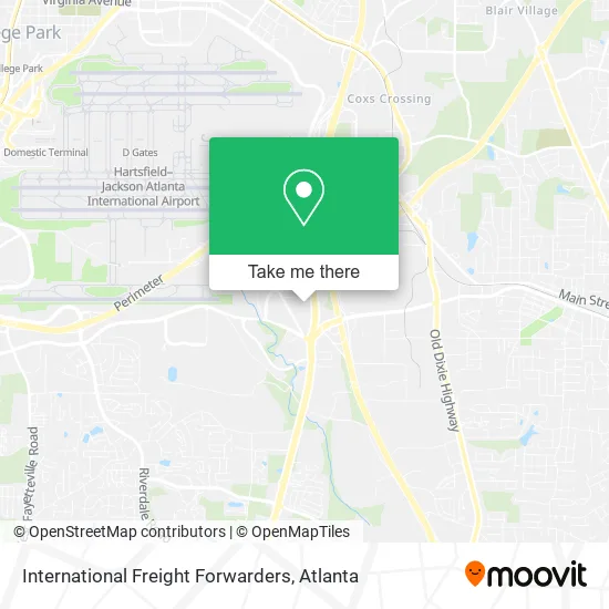Mapa de International Freight Forwarders