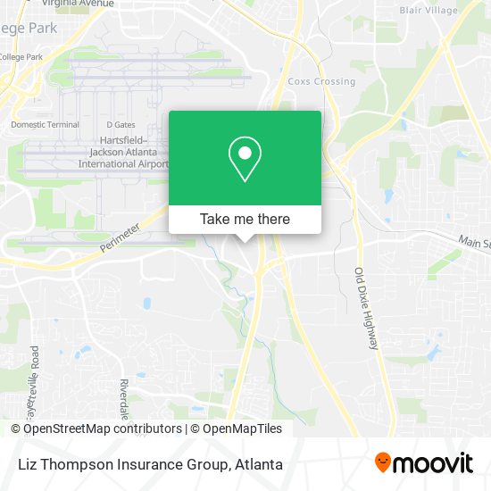 Liz Thompson Insurance Group map