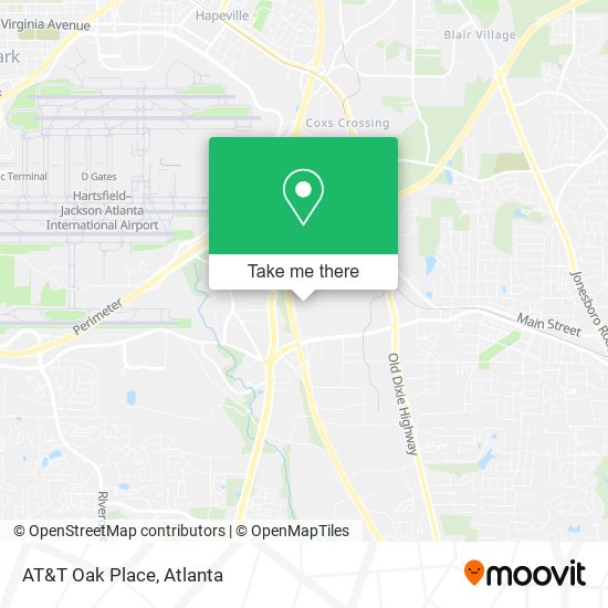 AT&T Oak Place map