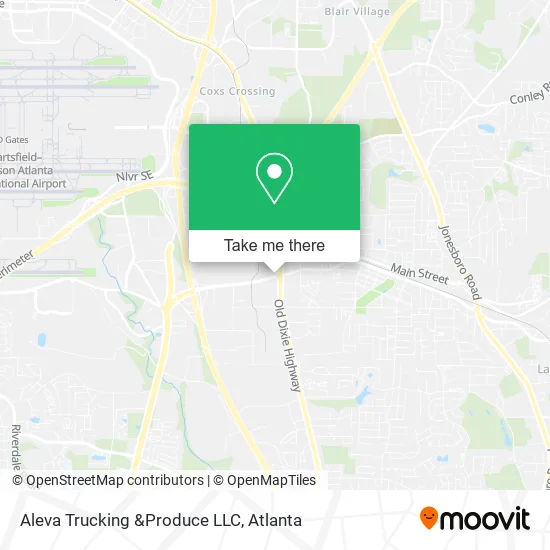 Aleva Trucking &Produce LLC map