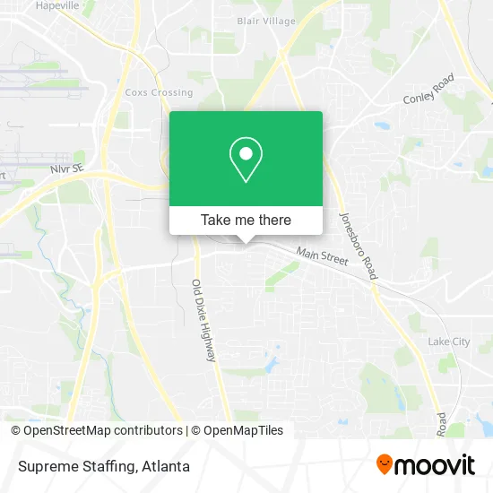 Mapa de Supreme Staffing