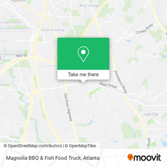 Magnolia BBQ & Fish Food Truck map