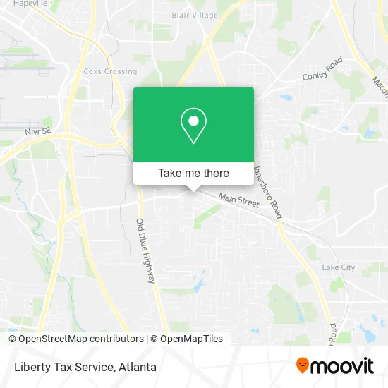 Mapa de Liberty Tax Service
