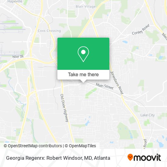 Mapa de Georgia Regenrx: Robert Windsor, MD
