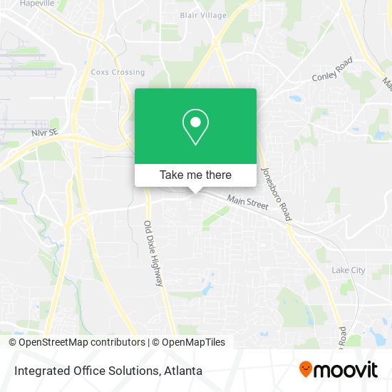 Integrated Office Solutions map