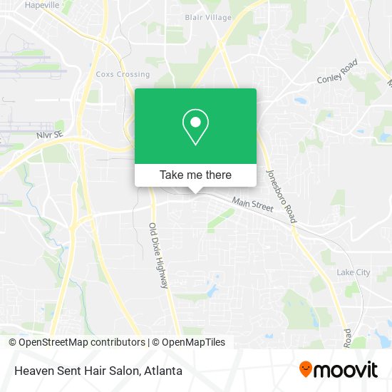 Mapa de Heaven Sent Hair Salon