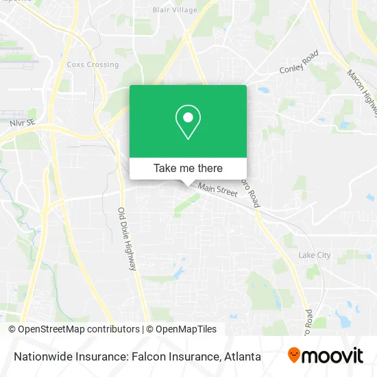 Mapa de Nationwide Insurance: Falcon Insurance