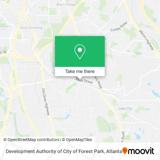 Development Authority of City of Forest Park map