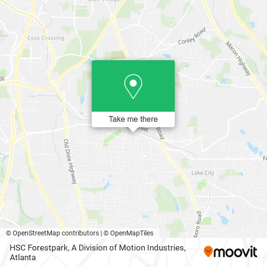 Mapa de HSC Forestpark, A Division of Motion Industries