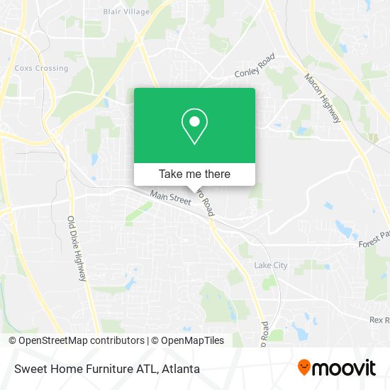 Sweet Home Furniture ATL map