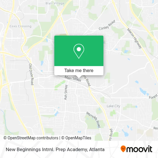 New Beginnings Intrnl. Prep Academy map