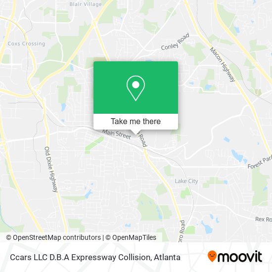 Mapa de Ccars LLC D.B.A Expressway Collision