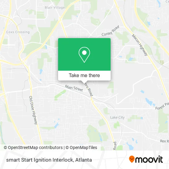 smart Start Ignition Interlock map