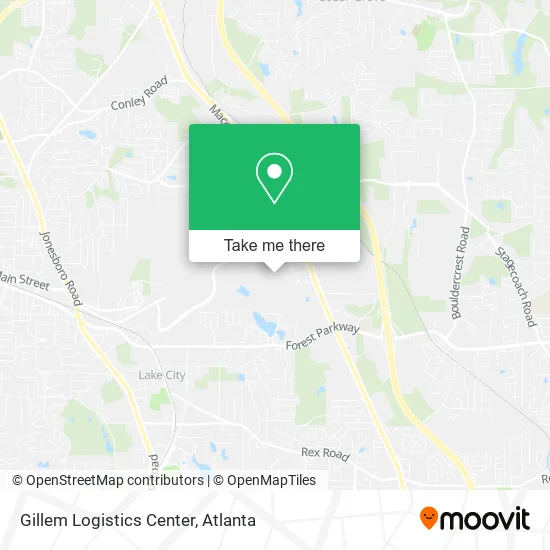 Gillem Logistics Center map
